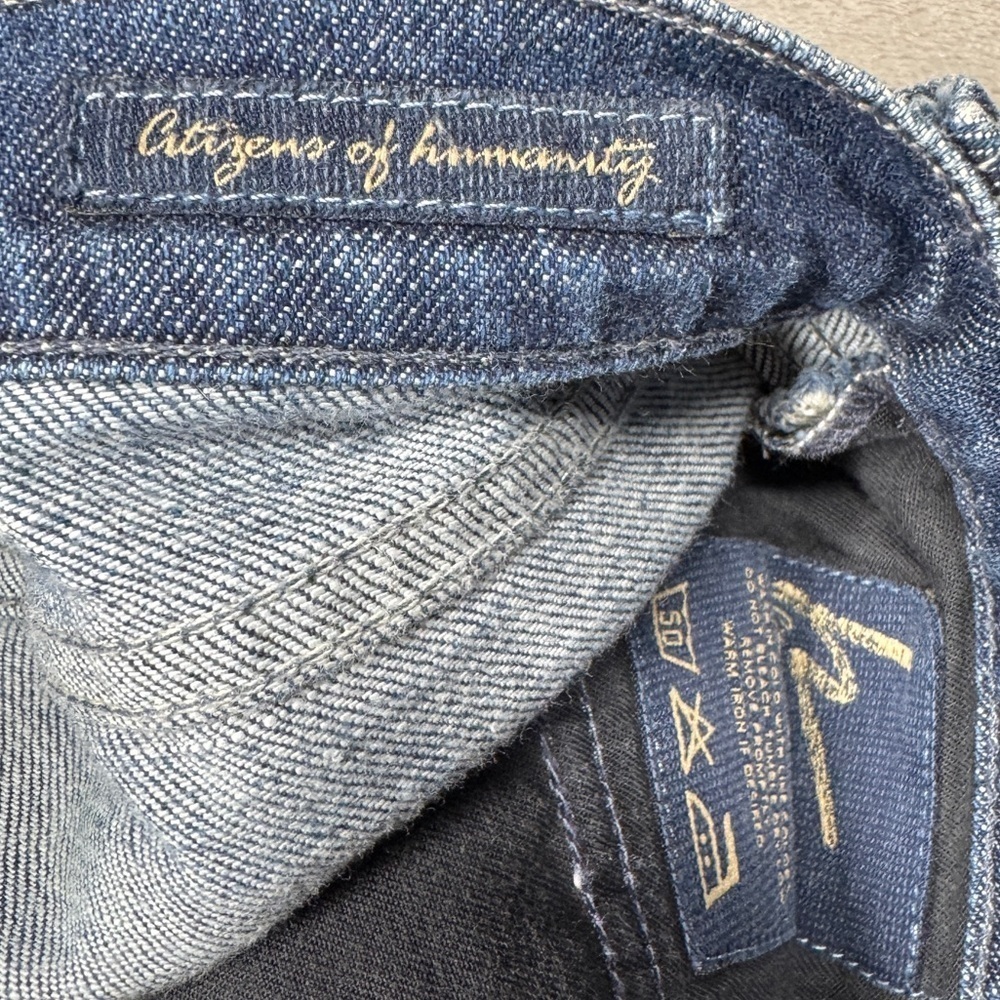 Vintage Y2K Citizens of Humanity COH Low Rise Bootcut Kelly Blue Jeans Size 26 - Picture 14 of 16